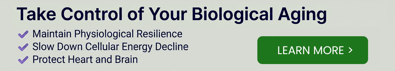 Take control of your biological aging
