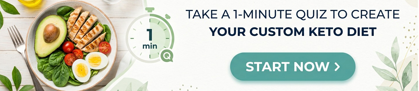 Take a 1-minute quiz to create your custom keto diet